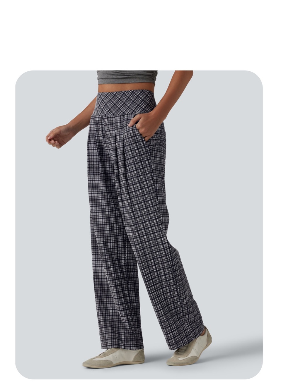 Halara crinkle straight leg pants